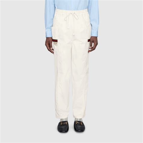 all white gucci pants|vintage Gucci pants.